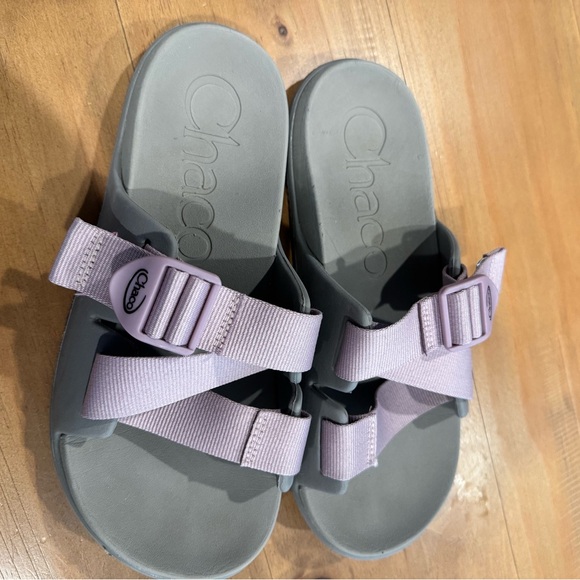 Chaco Chillos Slide Women Solid Mauve - Picture 1 of 4